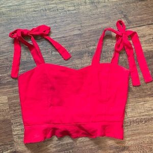 Red Crop Top